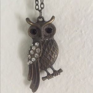 Set of 7 owl necklaces